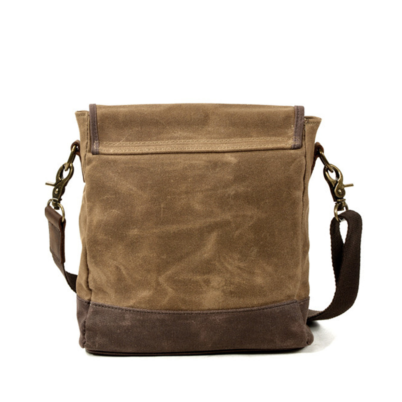 Rucsac voiaj barbati piele naturala si material textil khaki Brigadier