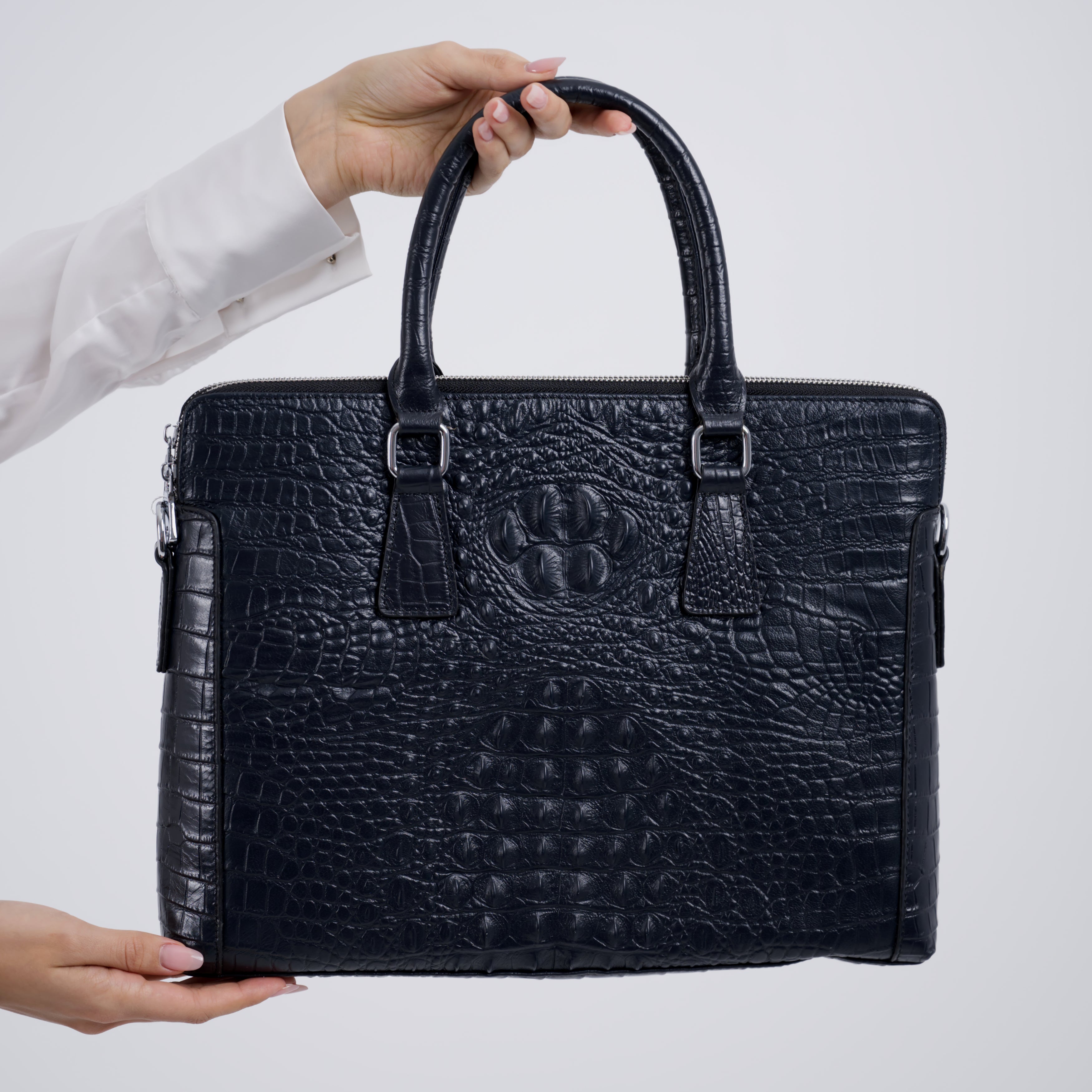 Geanta dama piele naturala albastru Maleficent