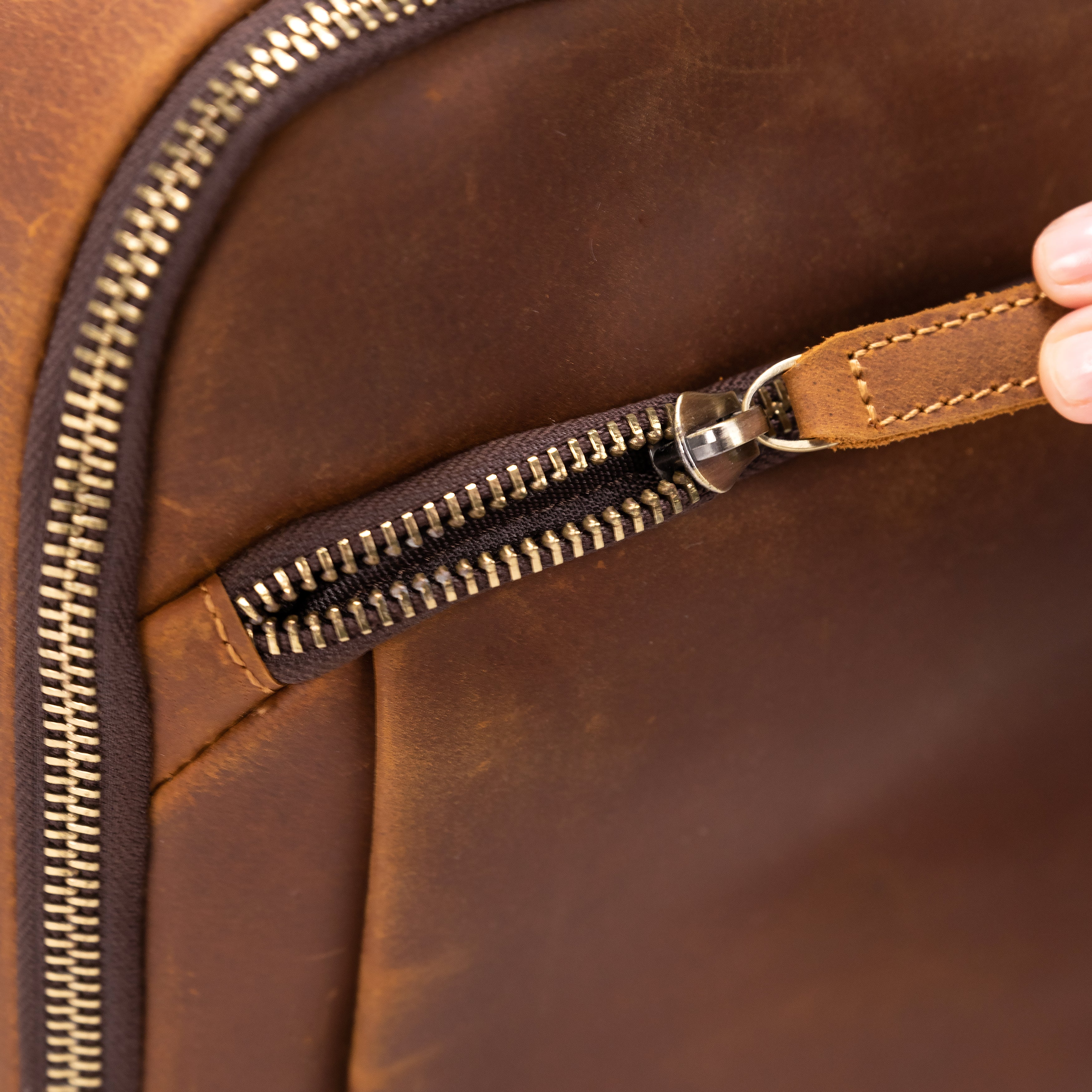 Rucsac laptop barbati piele naturala maro Walden