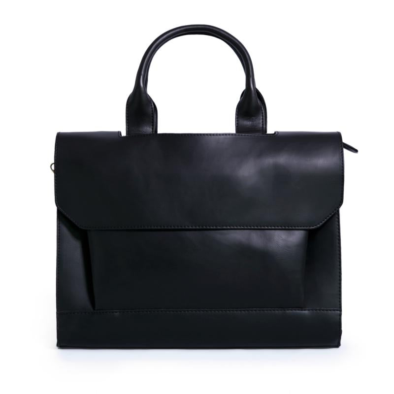 Geanta laptop dama piele ecologica negru Victoria