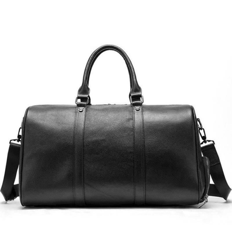 Geanta voiaj unisex piele naturala negru Albert